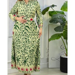 Robe imprimée avec ceinture