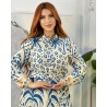 Robe imprimée avec ceinture