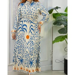 Robe imprimée avec ceinture