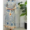 Robe imprimée avec ceinture