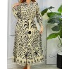 Robe imprimée avec ceinture