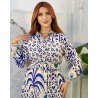 Robe imprimée avec ceinture