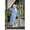 Robe chemise fleurie à Manches Longues
