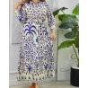 Robe imprimée avec ceinture