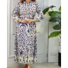 Robe imprimée avec ceinture