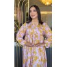 Robe Longue fleurie imprimé à Manches Longues pour femme
