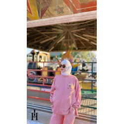 Ensemble 2 pièces pour femme - Haut large avec pantalon