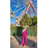 Ensemble 2 pièces pour femme - Haut large avec pantalon