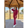 Set Brodé Femme Col et Manches Élastique