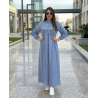 Robe chemise femme luxe — Kamraya brodé col
