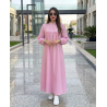 Robe chemise femme luxe — Kamraya brodé col