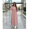 Robe chemise femme luxe — Kamraya brodé col