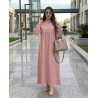 Robe chemise femme luxe — Kamraya brodé col