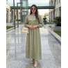 Robe chemise femme luxe — Kamraya brodé col