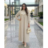 Robe chemise femme luxe — Kamraya brodé col