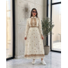 Robe Longue Femme Chic avec Broderie et Ceinture Élégante