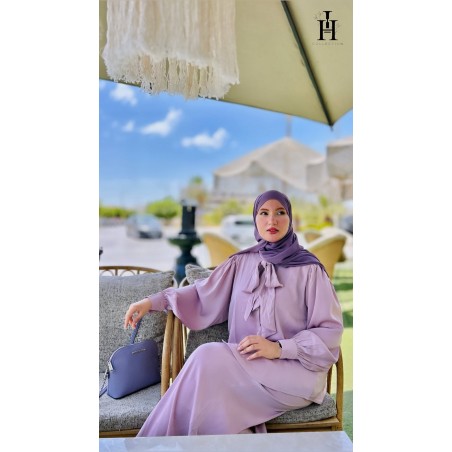 Ensemble Satiné Femme Chic – Tenue Élégante, Fluide et Modeste