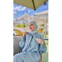 Ensemble Satiné Femme Chic – Tenue Élégante, Fluide et Modeste