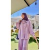 Ensemble Satiné Femme Chic – Tenue Élégante, Fluide et Modeste