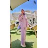 Ensemble Satiné Femme Chic – Tenue Élégante, Fluide et Modeste