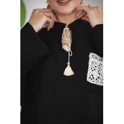 Ensemble Set Femme 2 Pièces Kamraya avec poche crochet – Tunique Ample & Pantalon Fluide Élégant