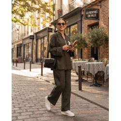 Ensemble Set Femme 2 Pièces Kamraya avec poche crochet – Tunique Ample & Pantalon Fluide Élégant