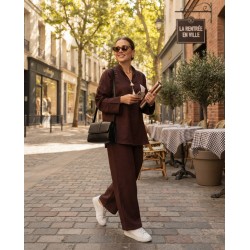 Ensemble Set Femme 2 Pièces Kamraya avec poche crochet – Tunique Ample & Pantalon Fluide Élégant