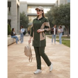 Jogging Femme Chic et Sportif Polo avec Fermeture Devant – Ensemble Confortable