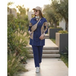 Jogging Femme Chic et Sportif Polo avec Fermeture Devant – Ensemble Confortable