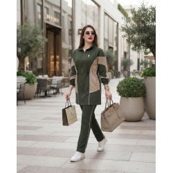 Jogging Femme Chic et Sportif Polo avec Fermeture Devant – Ensemble Confortable