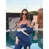 Jogging Femme 2 Pièces à Bandes Contrastantes – Ensemble Chic Zippé